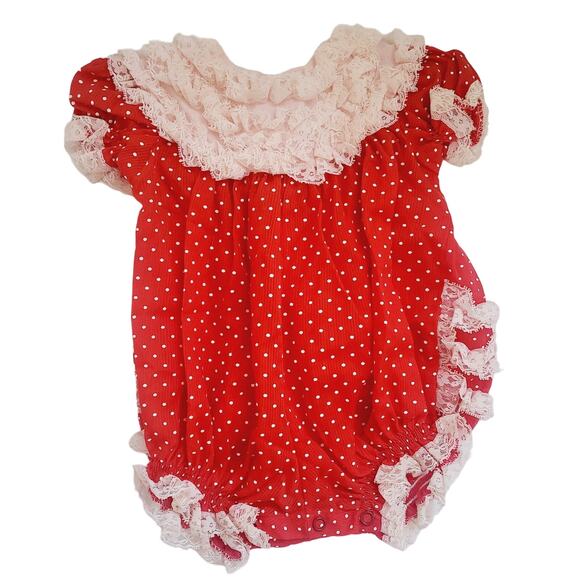 Vintage red 0-3M romper - Picture 1 of 7